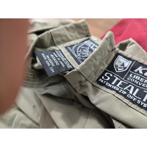 Kuhl Liberator Convertible Mens Pants Size 40 X 32 Sage Green Zip Off - Picture 13 of 13